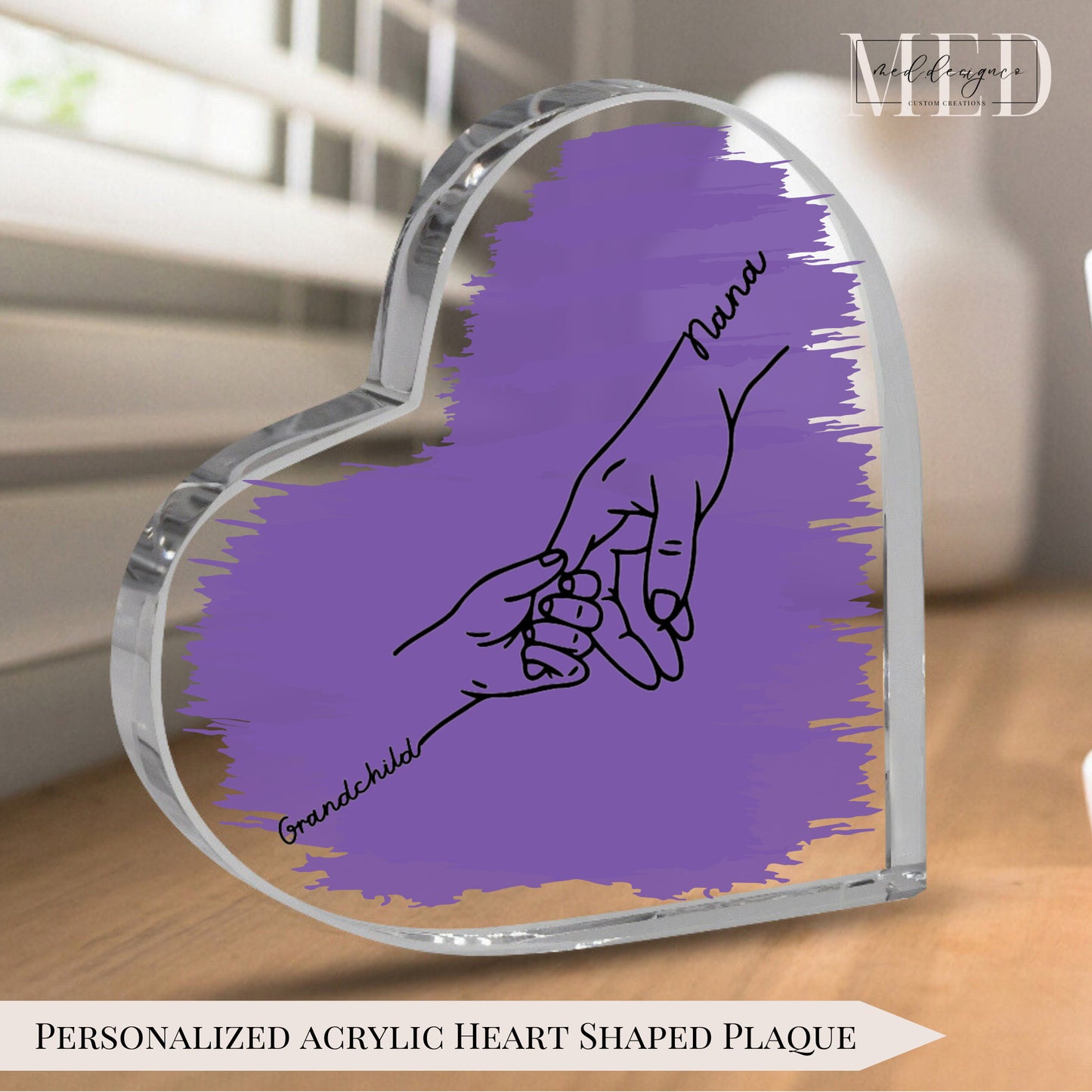 heart-shaped plaque