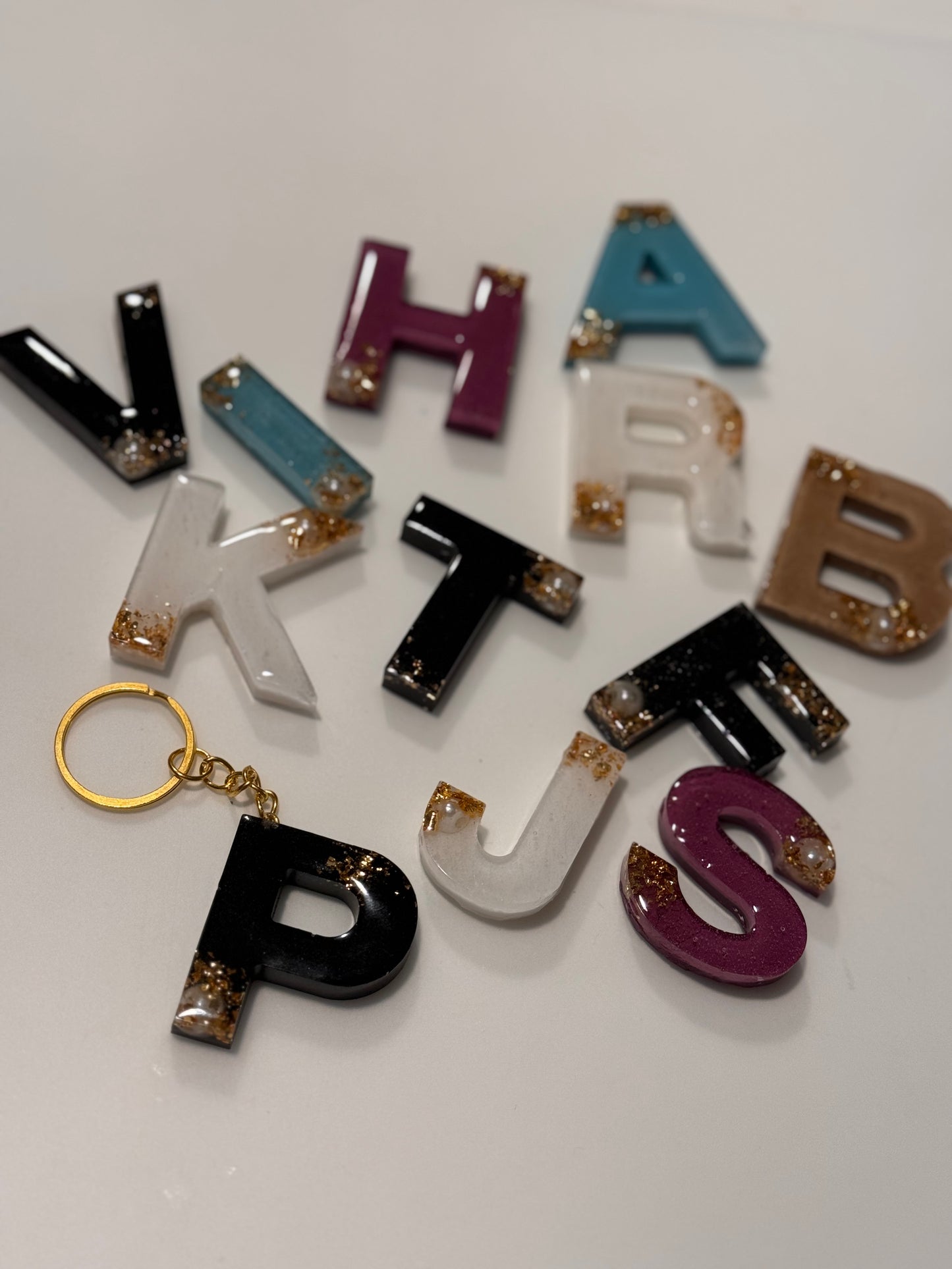 lux alphabet letter keychain ✨